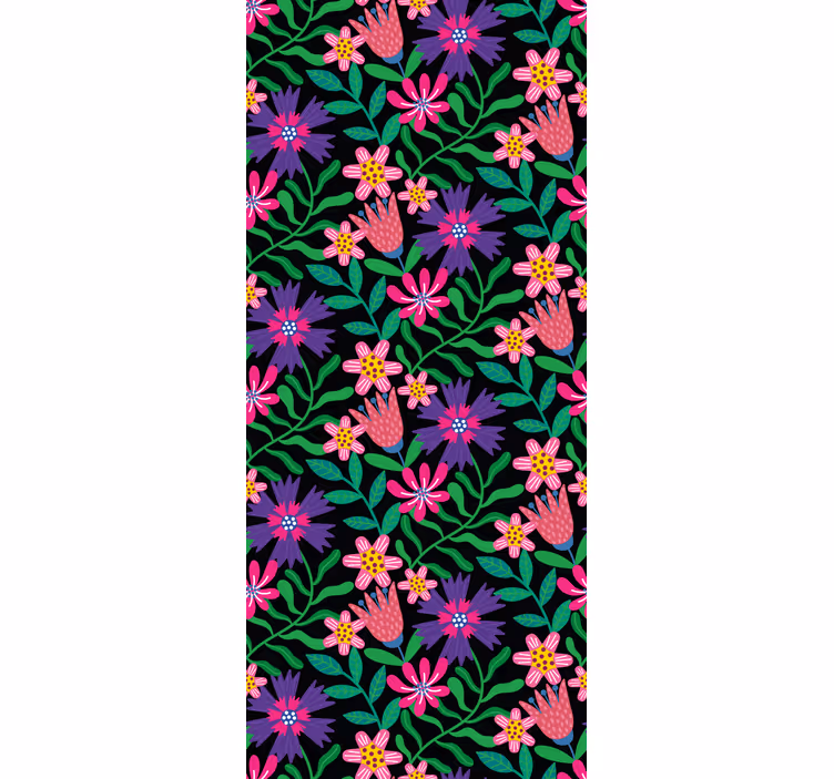 Rollo Fenster Blumen florales harmonie-design - TenStickers