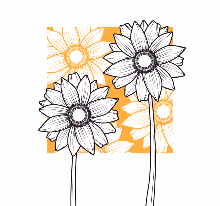 Rollo Fenster Blumen üppiges blumenmuster - TenStickers