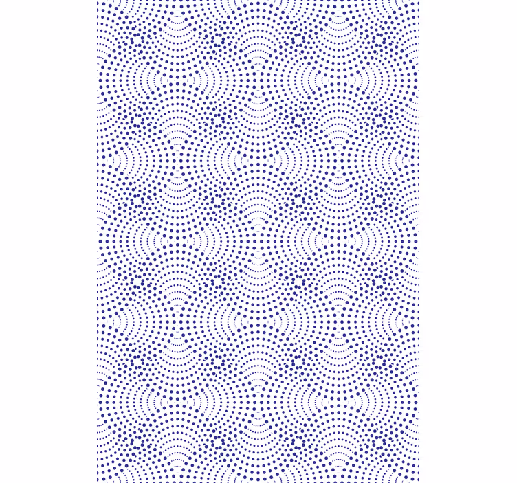 Rollo fenster muster mit kreisförmigen lila motiven - TenStickers