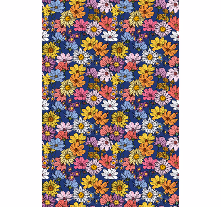 Rollo Fenster Blumen buntes frühlingsarrangement - TenStickers