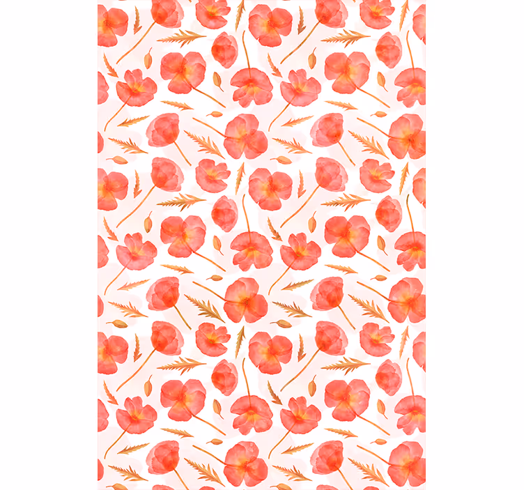 Rollo Fenster Blumen zarte florale muster - TenStickers