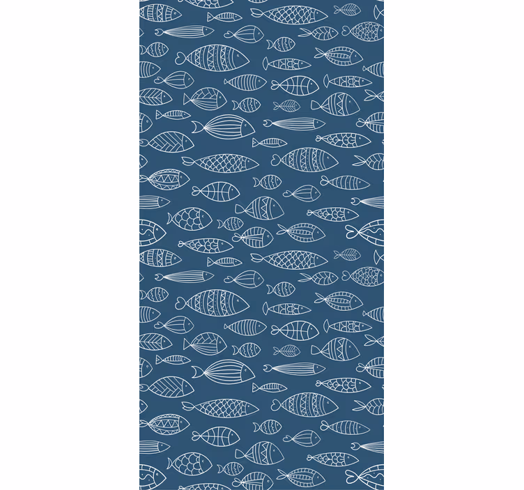 Rollo fenster tiere mit fischmuster design - TenStickers