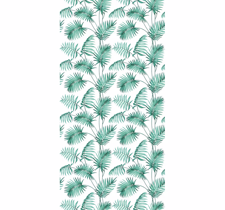 Rollo Fenster Blumen und Pflanzen üppiges grünes laub - TenStickers