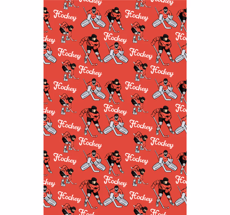 Rollo Fenster Sport hockeyspieler drucken - TenStickers