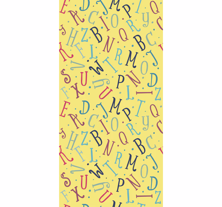 Kind Rollos Bunte buchstaben - TenStickers