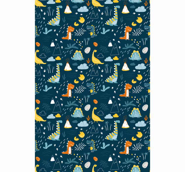 Kind Rollos Dinosaurier und palmen - TenStickers
