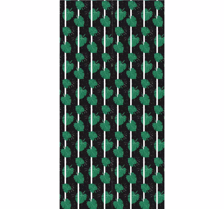 Rollo fenster blumen mit üppigem blattmotiv - TenStickers