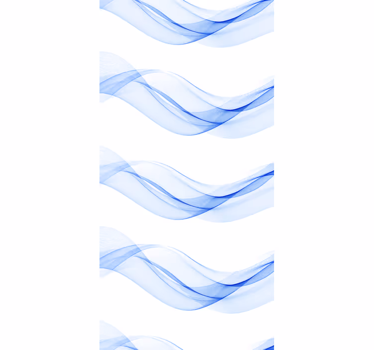 Wohnzimmer Rollos Blaue wellenschattenbild - TenStickers