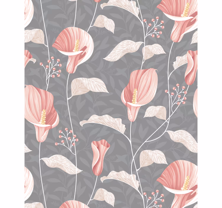 Rollo Fenster Blumen elegantes blütenarrangement - TenStickers