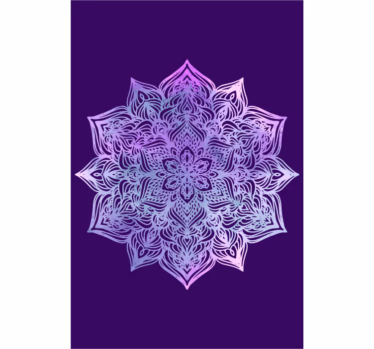 Rollo Zen Lila mandalaform.. - TenStickers