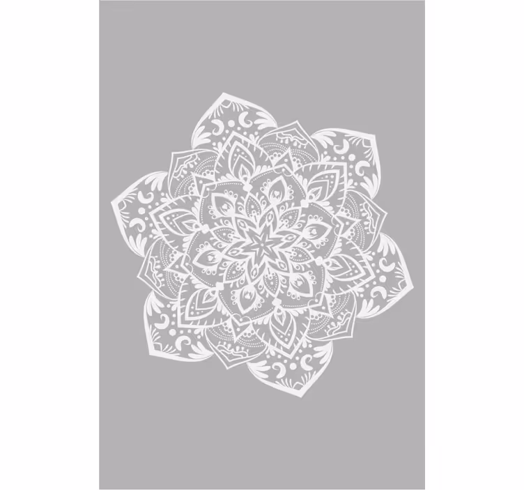 rollo Ehe Graues minimalistisches mandala - TenStickers