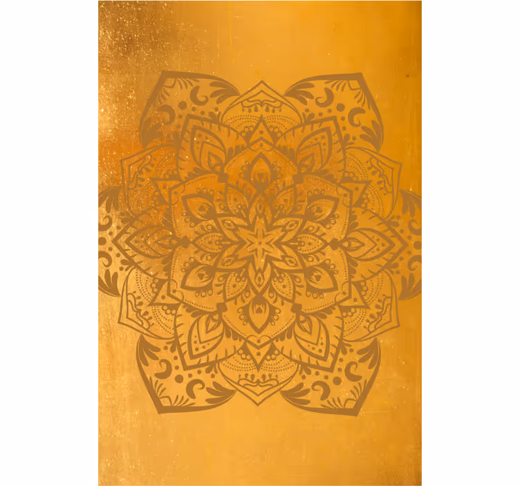 rollo Ehe Goldgelbes mandala - TenStickers