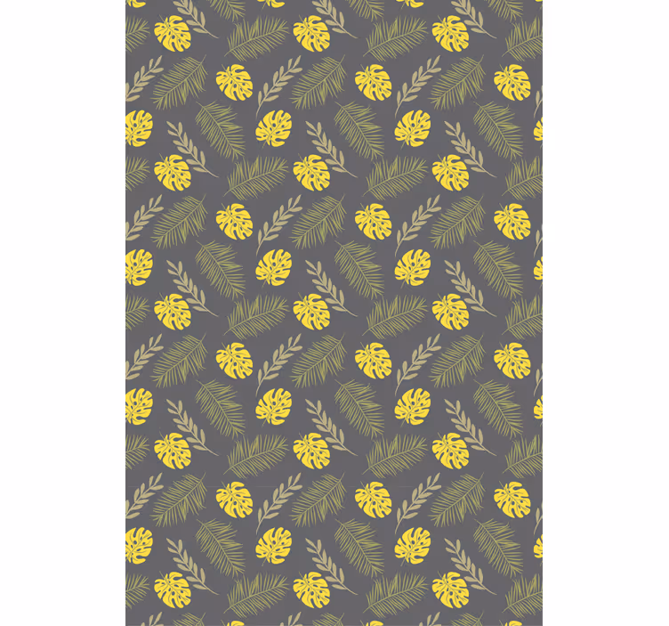 Rollo Fenster Blumen tropisches blattmuster - TenStickers