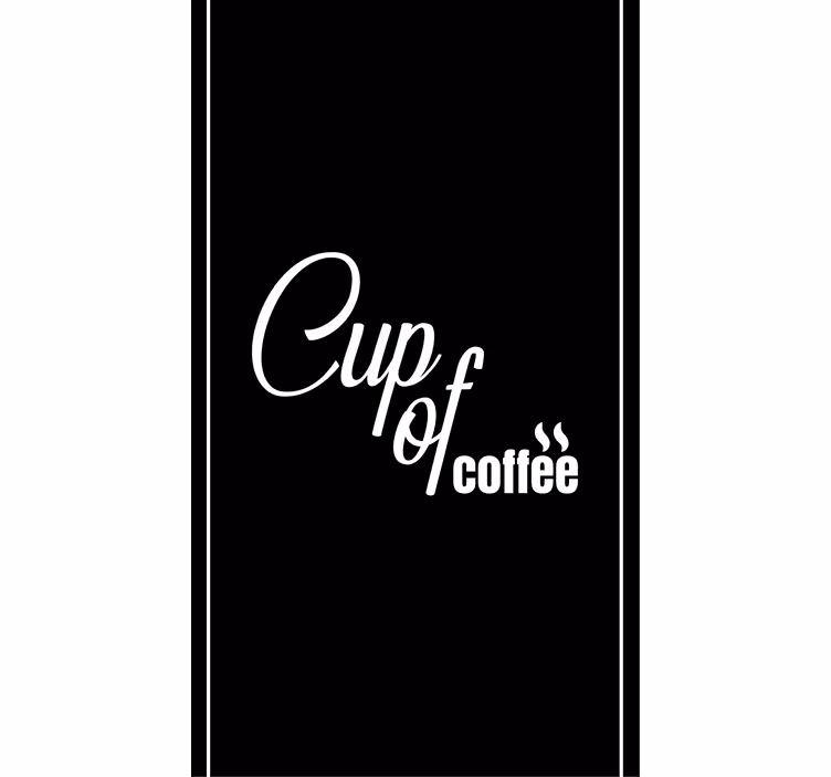 Rollo mit Sprüchen Weißer kaffee - TenStickers