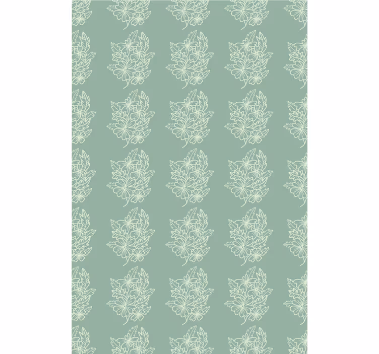 rollo Küche Grüne minimalistische schöne blume - TenStickers