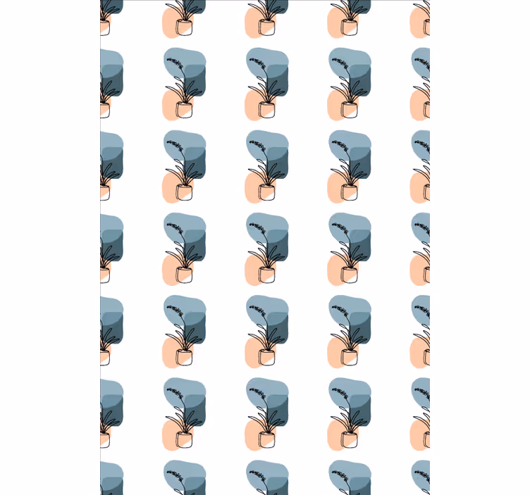 Rollo Fenster Blumen minimalistisches orchideendesign - TenStickers