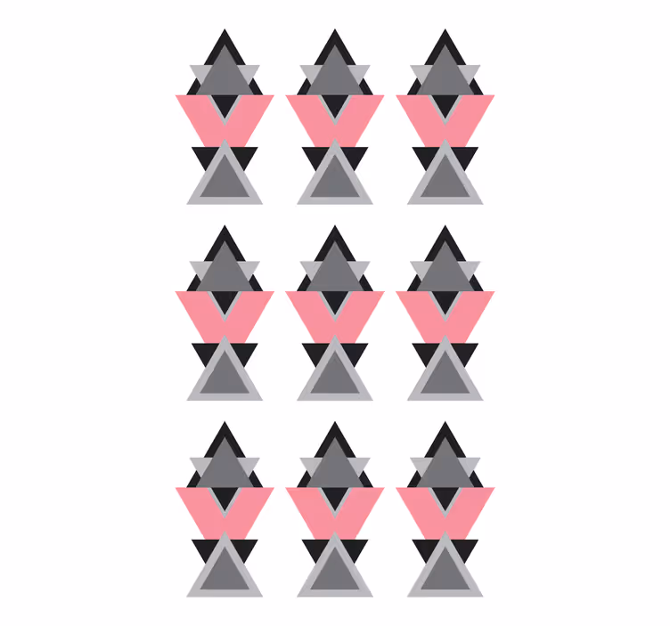 Fenster Rollo modern geometrische dreieckige formen - TenStickers