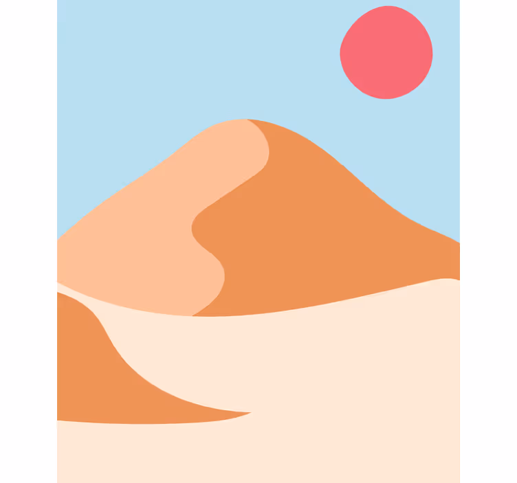 Rollo Fenster originell wüstenlandschaft - TenStickers