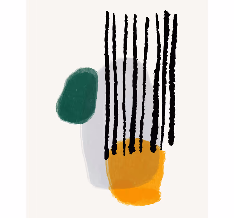 Rollo mit Zeichnungen Rianning abstrakte kunst - TenStickers