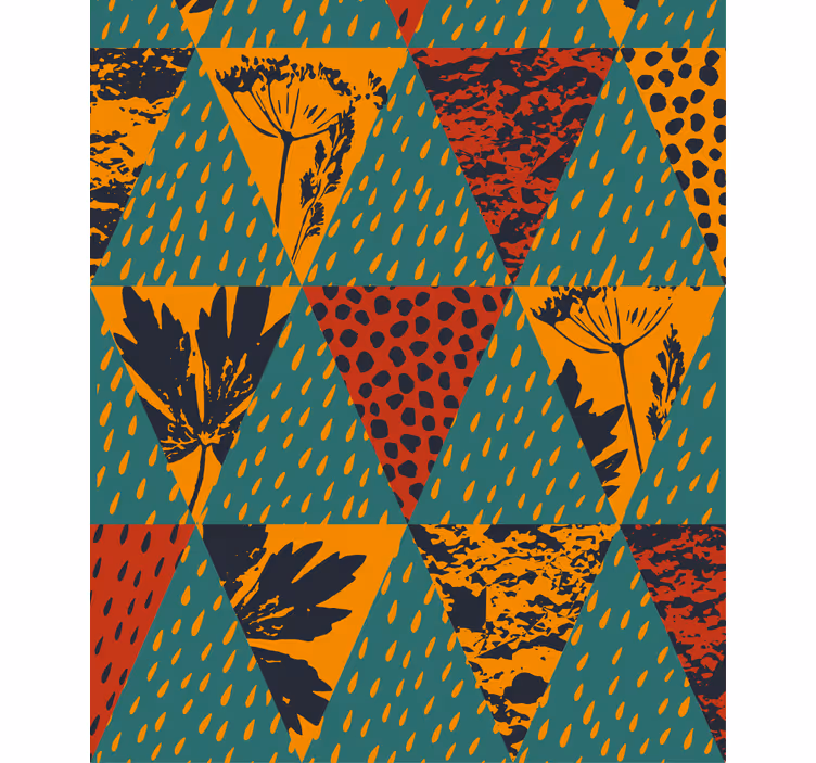 Rollo mit Zeichnungen Regen geometrische kunst - TenStickers