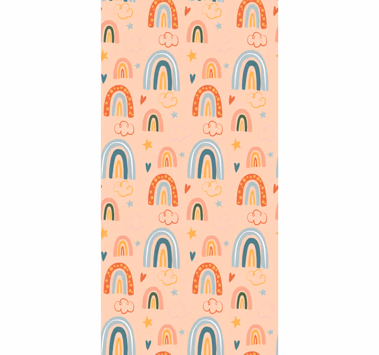 Rollo Fenster Kinderzimmer regenbogenmuster-freude - TenStickers
