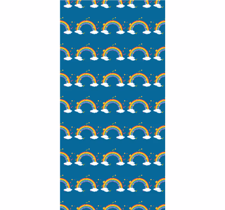 Rollo Fenster originell buntes regenbogenmuster - TenStickers