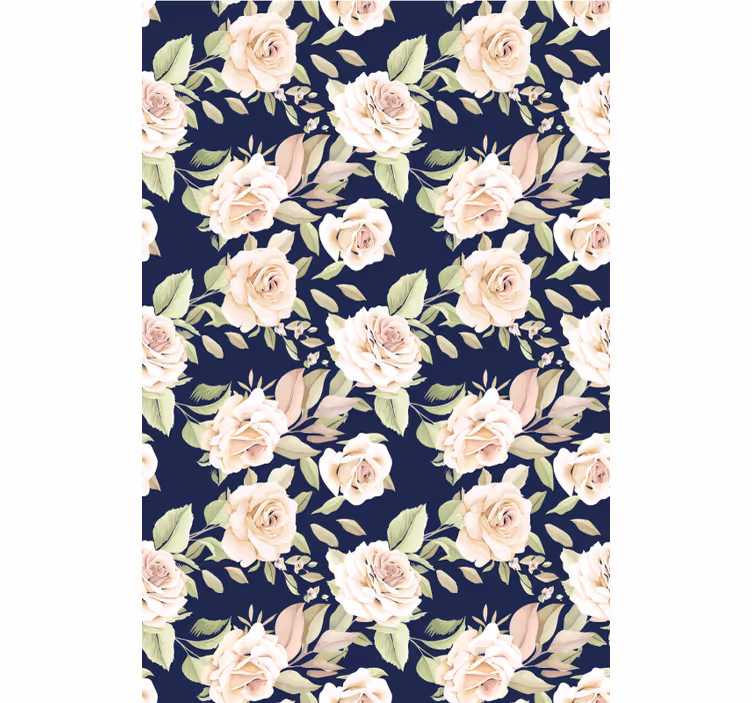 Rollo Fenster Blumen florales rosenmuster - TenStickers