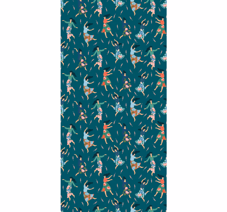 Rollo Fenster originell tanzende frauen muster - TenStickers