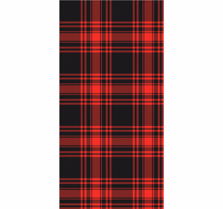 Rollo fenster muster im tartan-muster - TenStickers