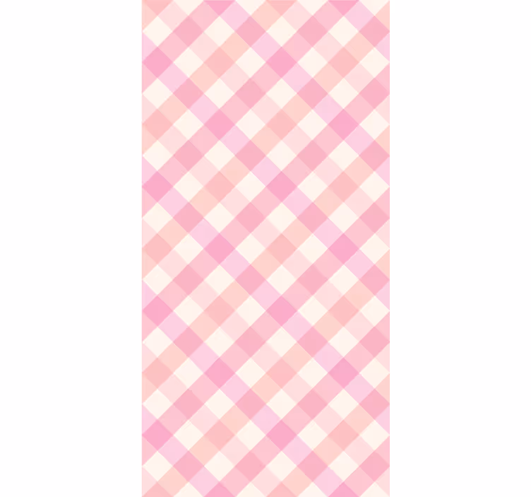 Rollo fenster muster in pink karomuster - TenStickers