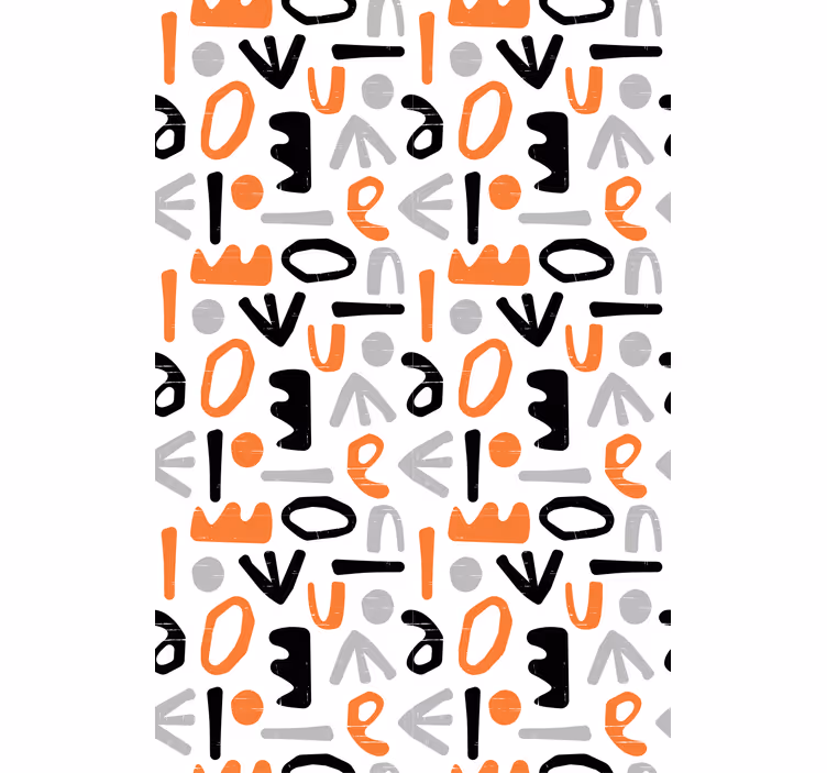 Rollo Fenster Spruch geometrische buchstaben - TenStickers