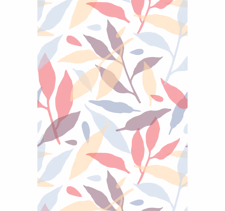 Rollo Blumen und Pflanzen Buntes blättermuster - TenStickers