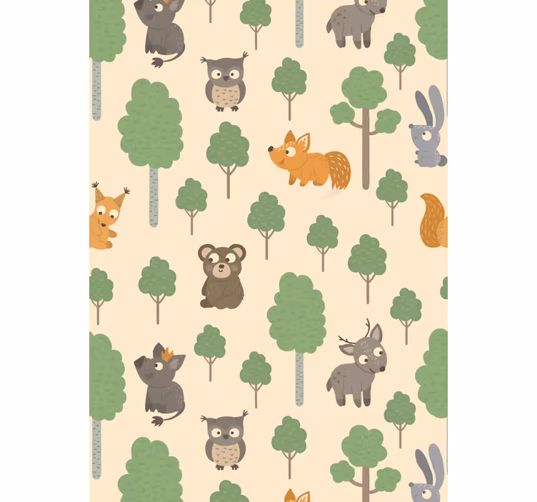 Rollo Fenster Kinderzimmer baby-waldtiere - TenStickers