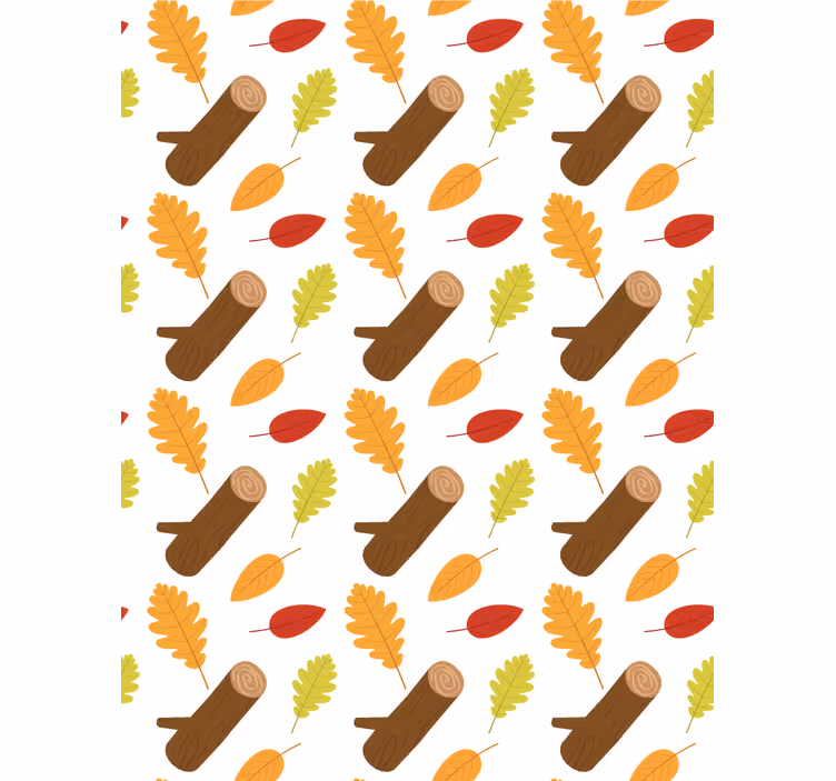 Rollo Fenster Blumen herbstlaubmuster - TenStickers