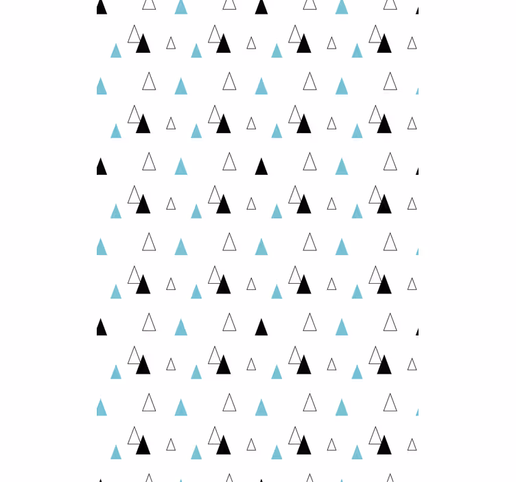 Rollo fenster skandinavisch mit minimalistischen dreiecken - TenStickers