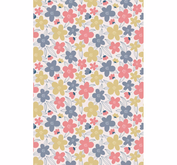 Rollo Fenster Blumen lebendige botanische motive - TenStickers