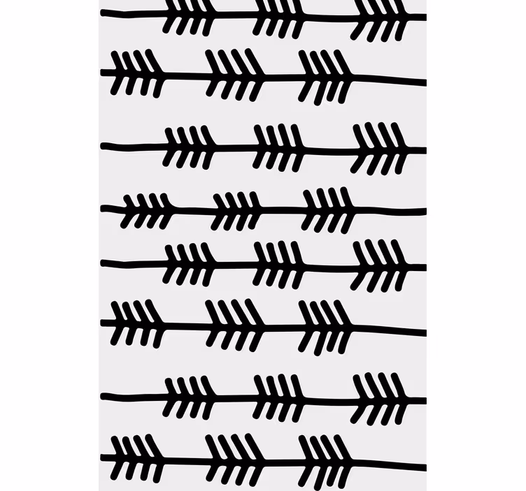 Skandinavische Rollos Schwarzes pfeilmuster - TenStickers