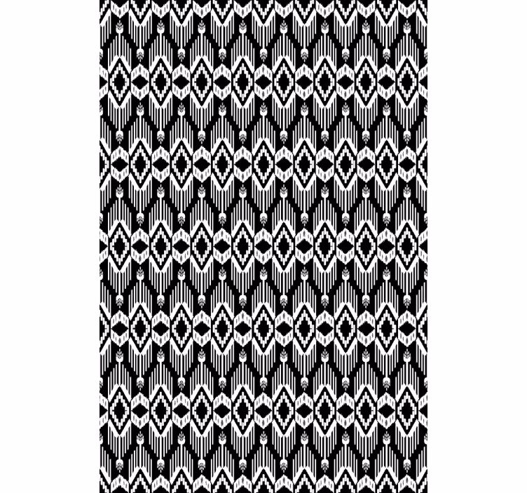 Rollo fenster muster geometrisches schwarzes design - TenStickers