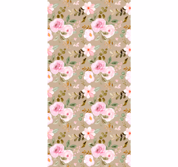 Rollo fenster blumen in pinken blumenmustern - TenStickers