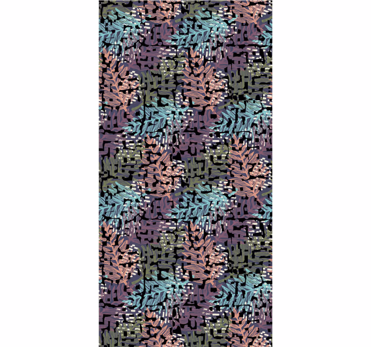 Rollo mit Blumen Bunte originelle spritzer blumen - TenStickers