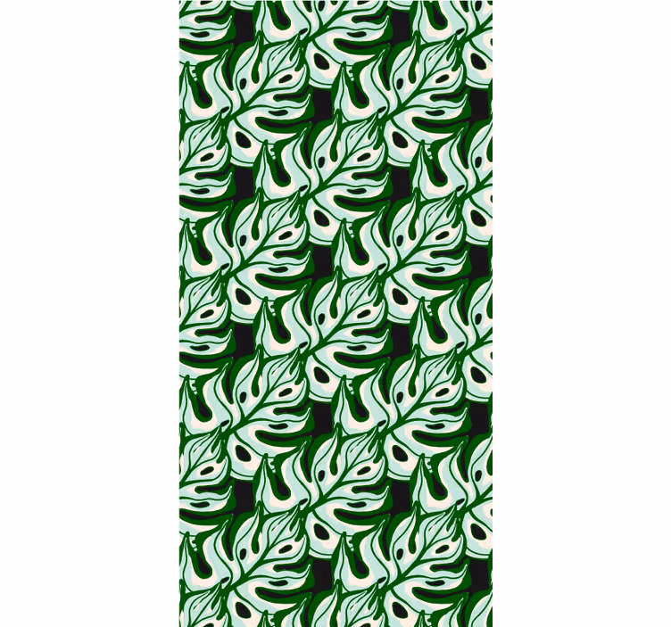 Rollo Fenster Blumen üppiges blattmuster - TenStickers