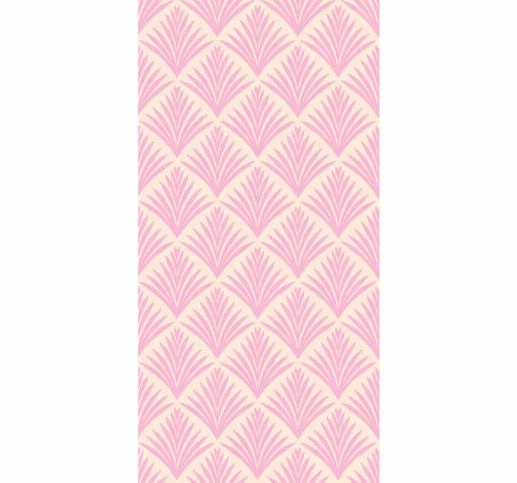 Klassische Rollos Pastellrosa palmen retro-muster - TenStickers