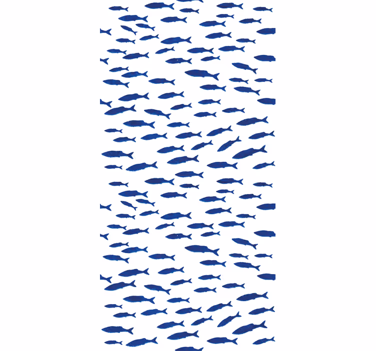 Rollo Fenster Tiere schwärmendes fischmuster - TenStickers