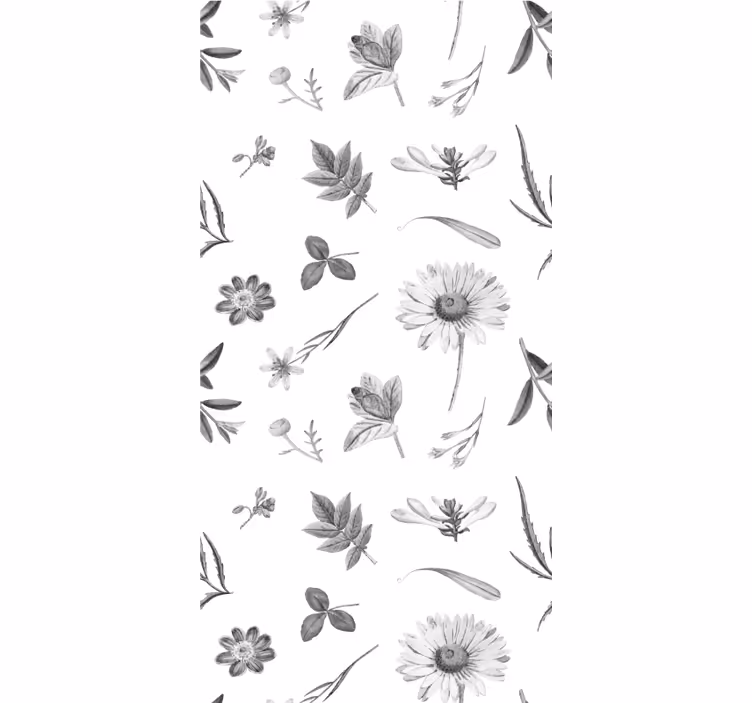 Rollo Fenster Blumen botanisches gartenmotiv - TenStickers
