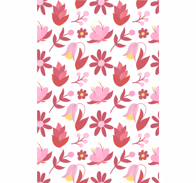Rollo Fenster Blumen blumenarrangement-muster - TenStickers