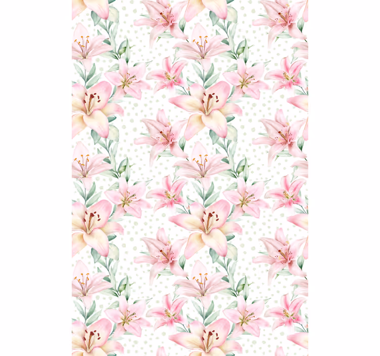 Rollo fenster blumen zarte blumen eleganz - TenStickers
