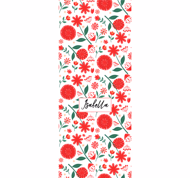 Rollo Fenster Blumen blumenmuster personalisierung - TenStickers