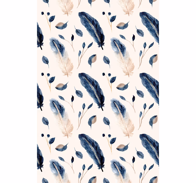 Rollo Fenster Blumen elegantes federmuster - TenStickers