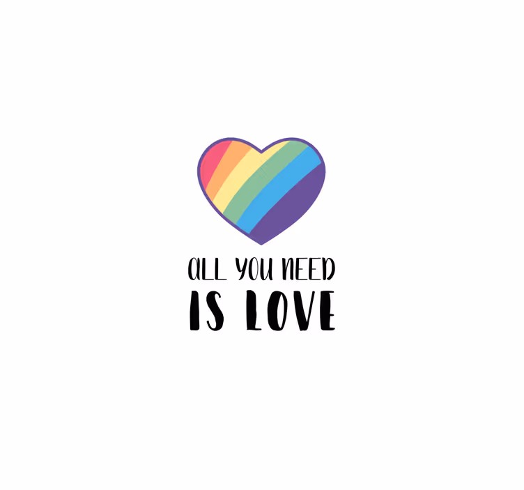 Rollo Fenster Spruch alles was du brauchst ist liebe - TenStickers