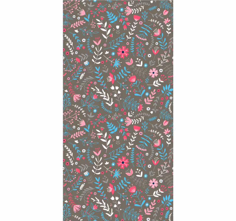Rollo Fenster Blumen buntes, kleines motiv - TenStickers